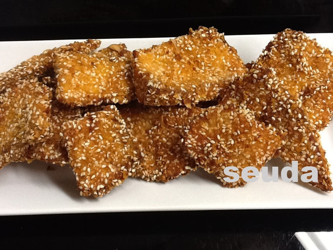 Fried Fish with Sesame and Almonds