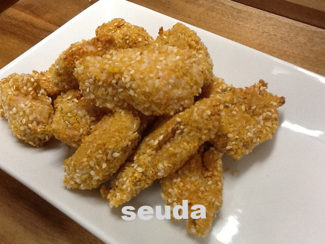 Baked Sesame Chicken Nuggets.